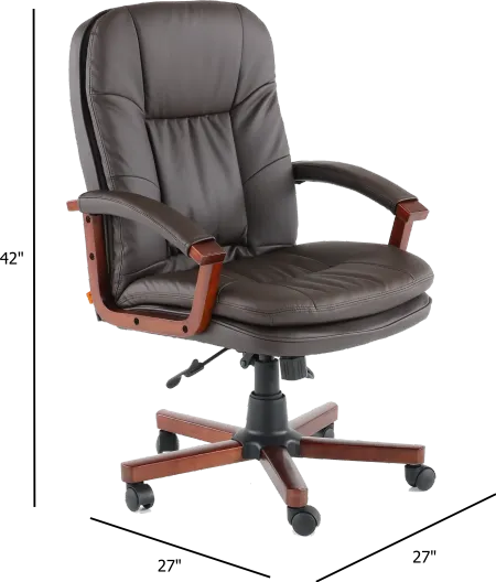 Bomber Brown Executive Office Chair