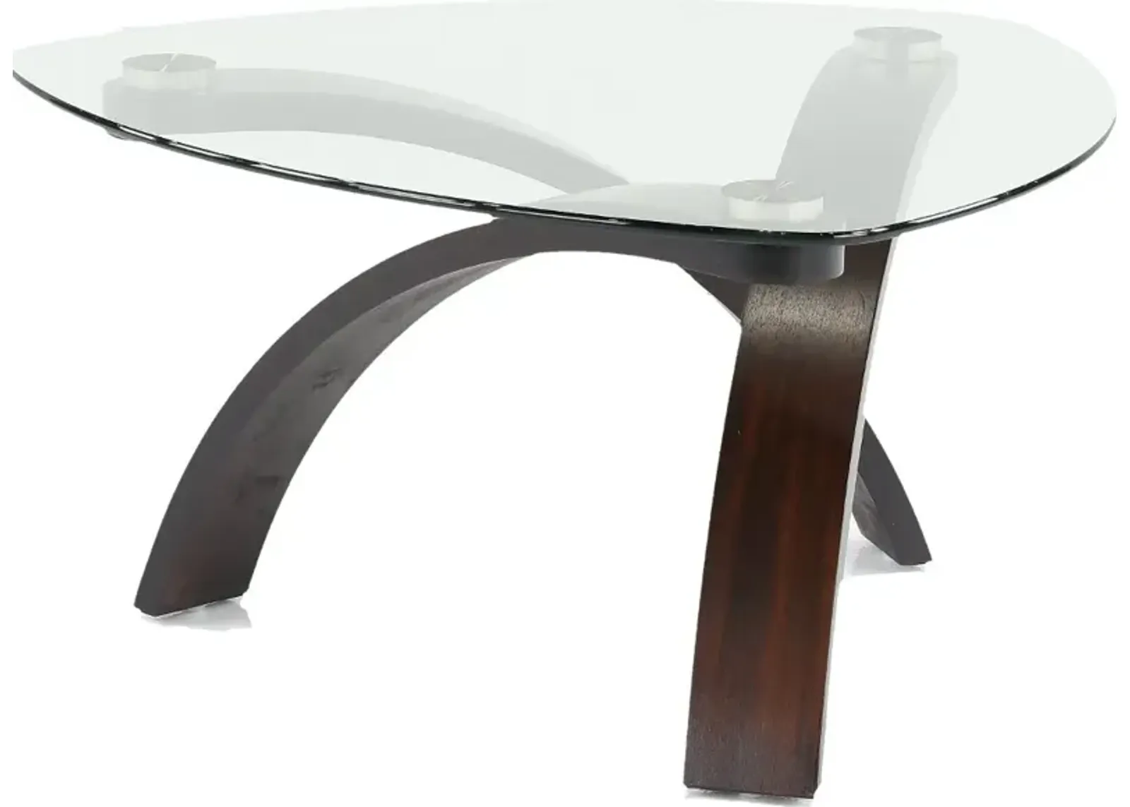 Allure Brown Glass Coffee Table