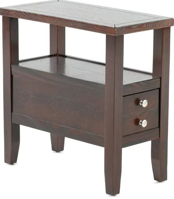 Matthew Espresso Brown Side Table