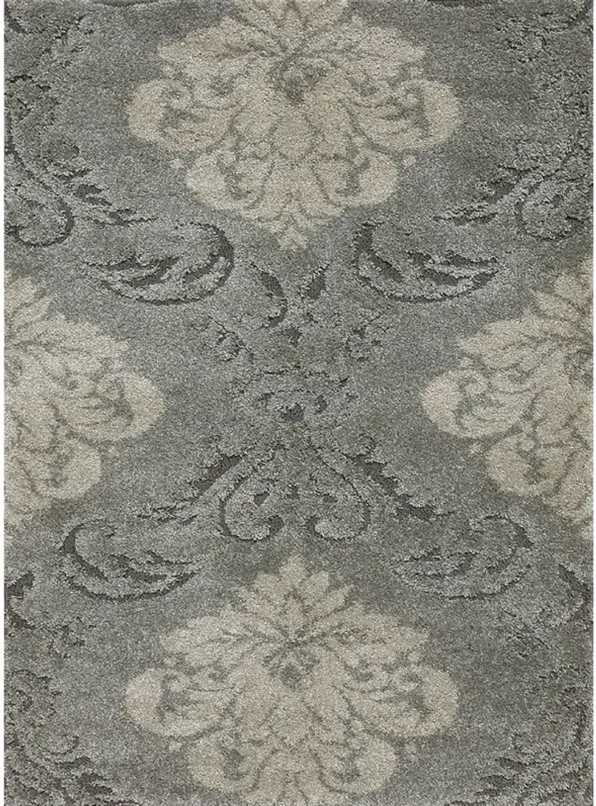 Enchant 5 x 8 Smoke Gray and Beige Area Rug