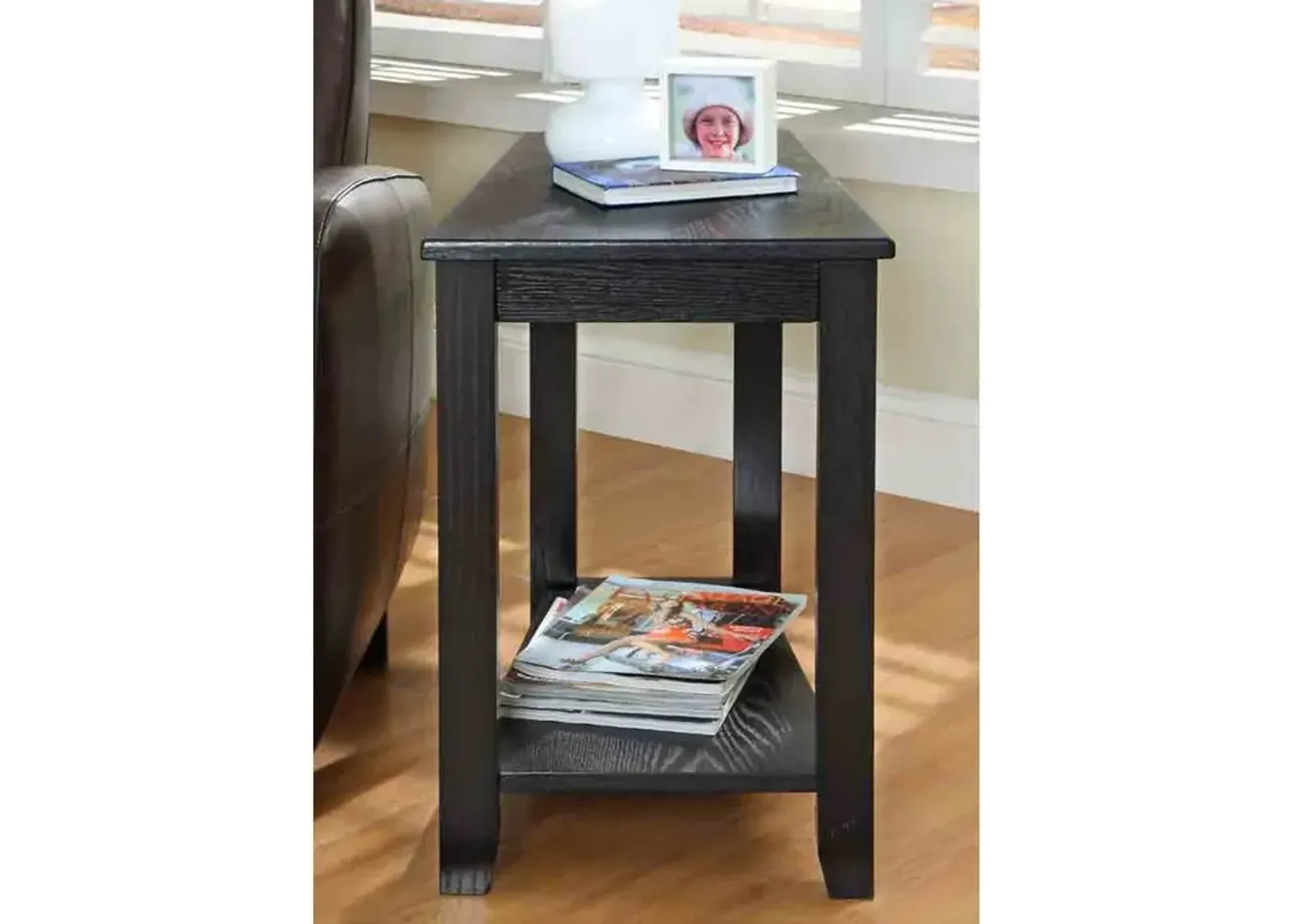 Wedge Black Side Table