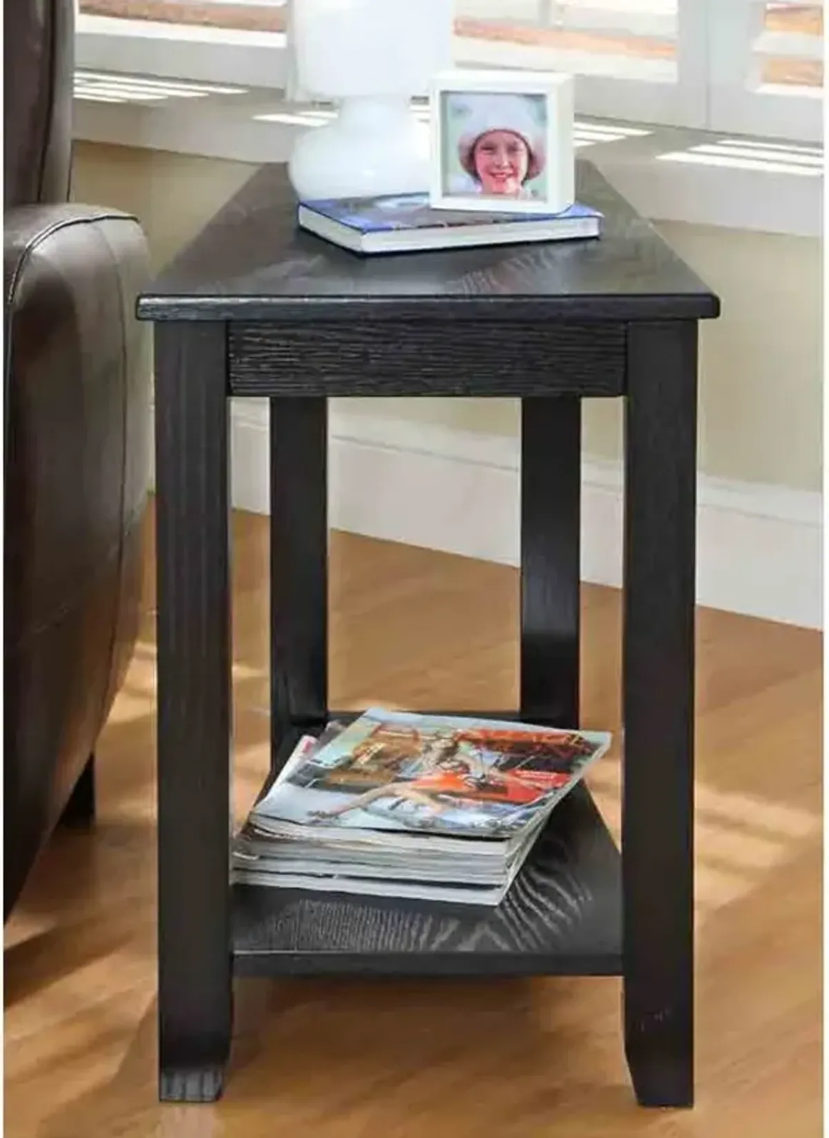 Wedge Black Side Table