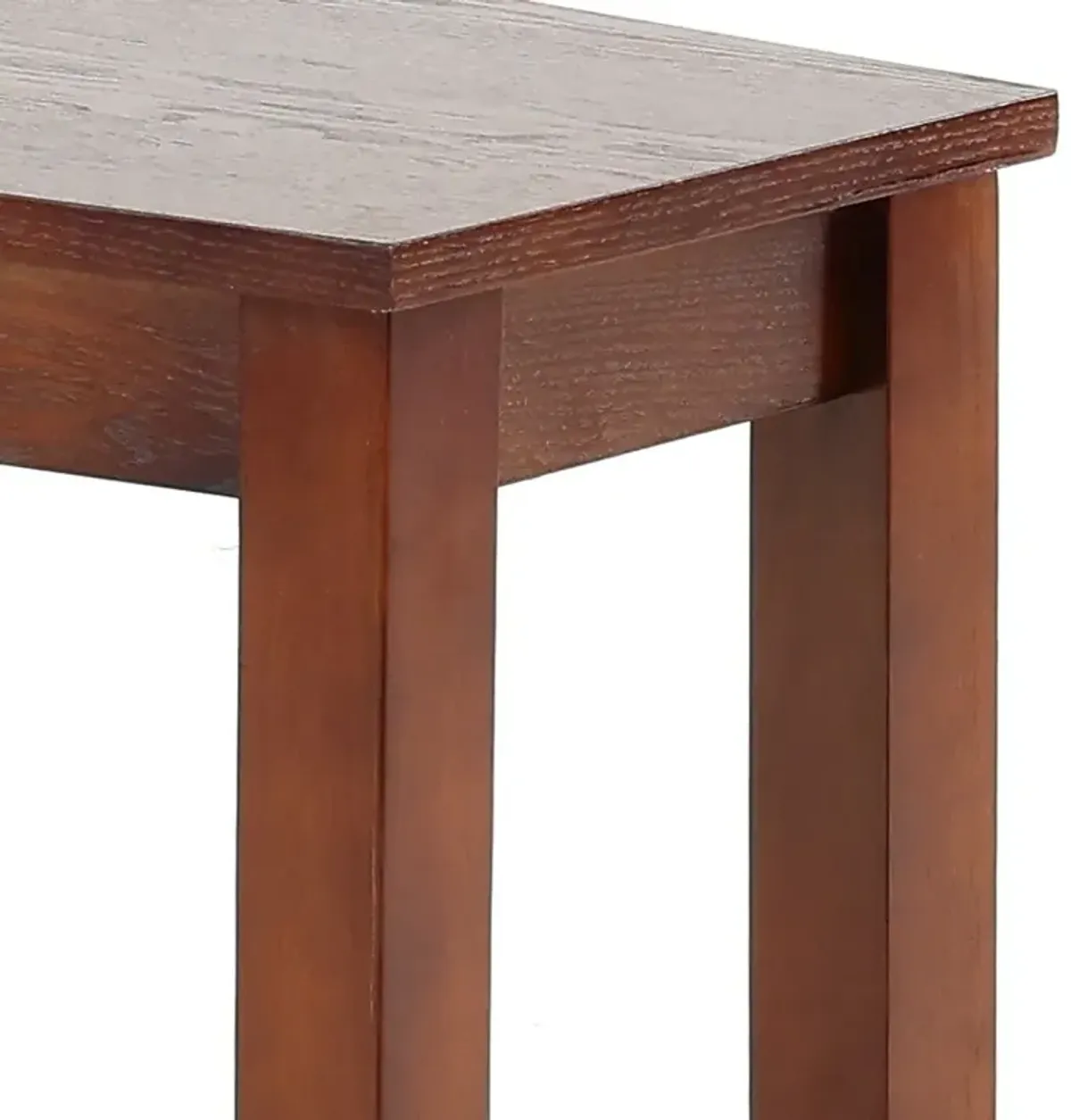 Wedge Espresso Side Table