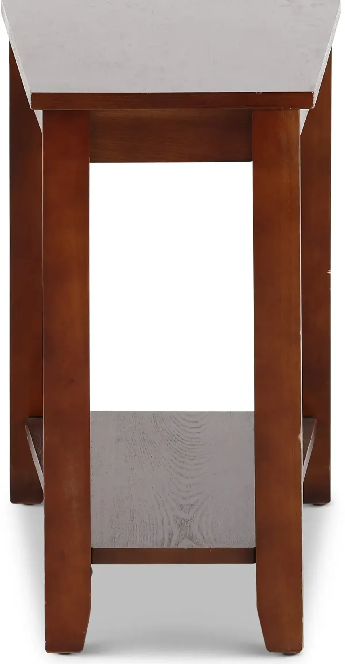 Wedge Espresso Side Table