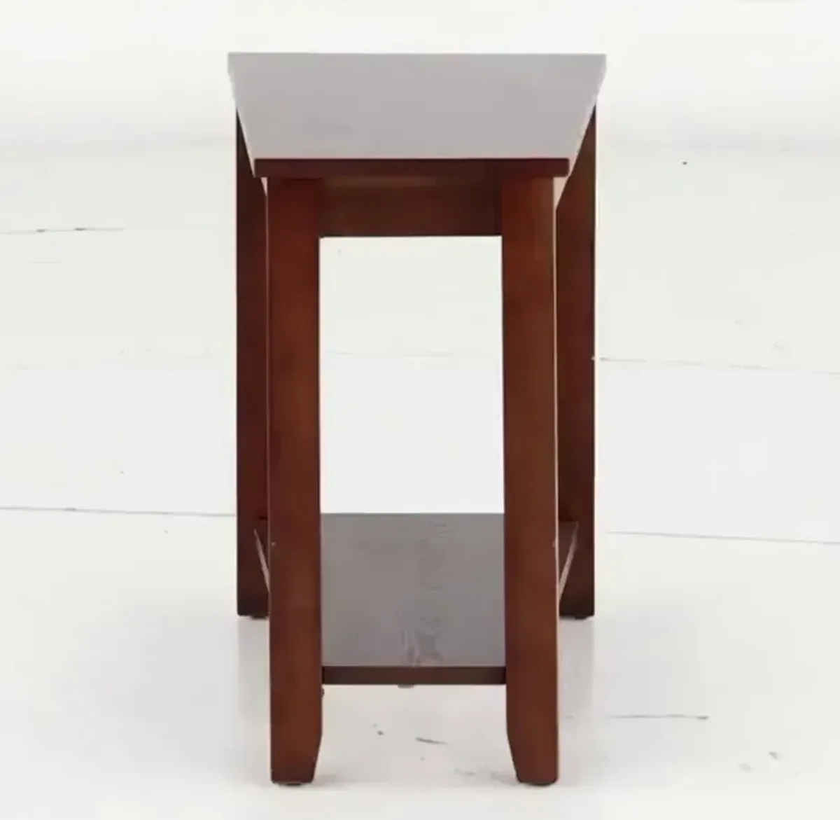 Wedge Espresso Side Table