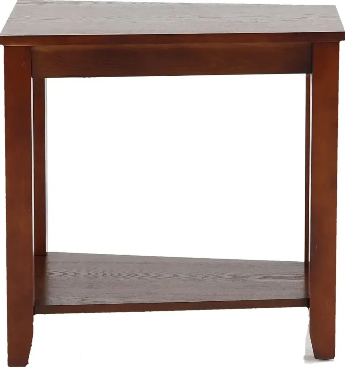 Wedge Espresso Side Table