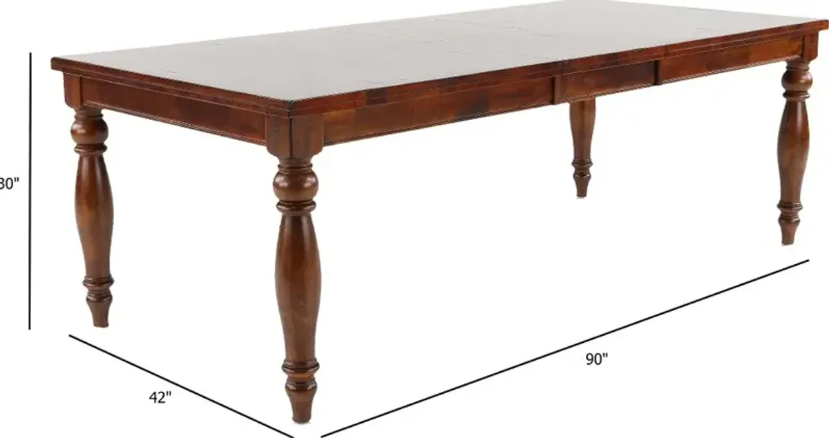 Kingston Dark Brown Dining Table