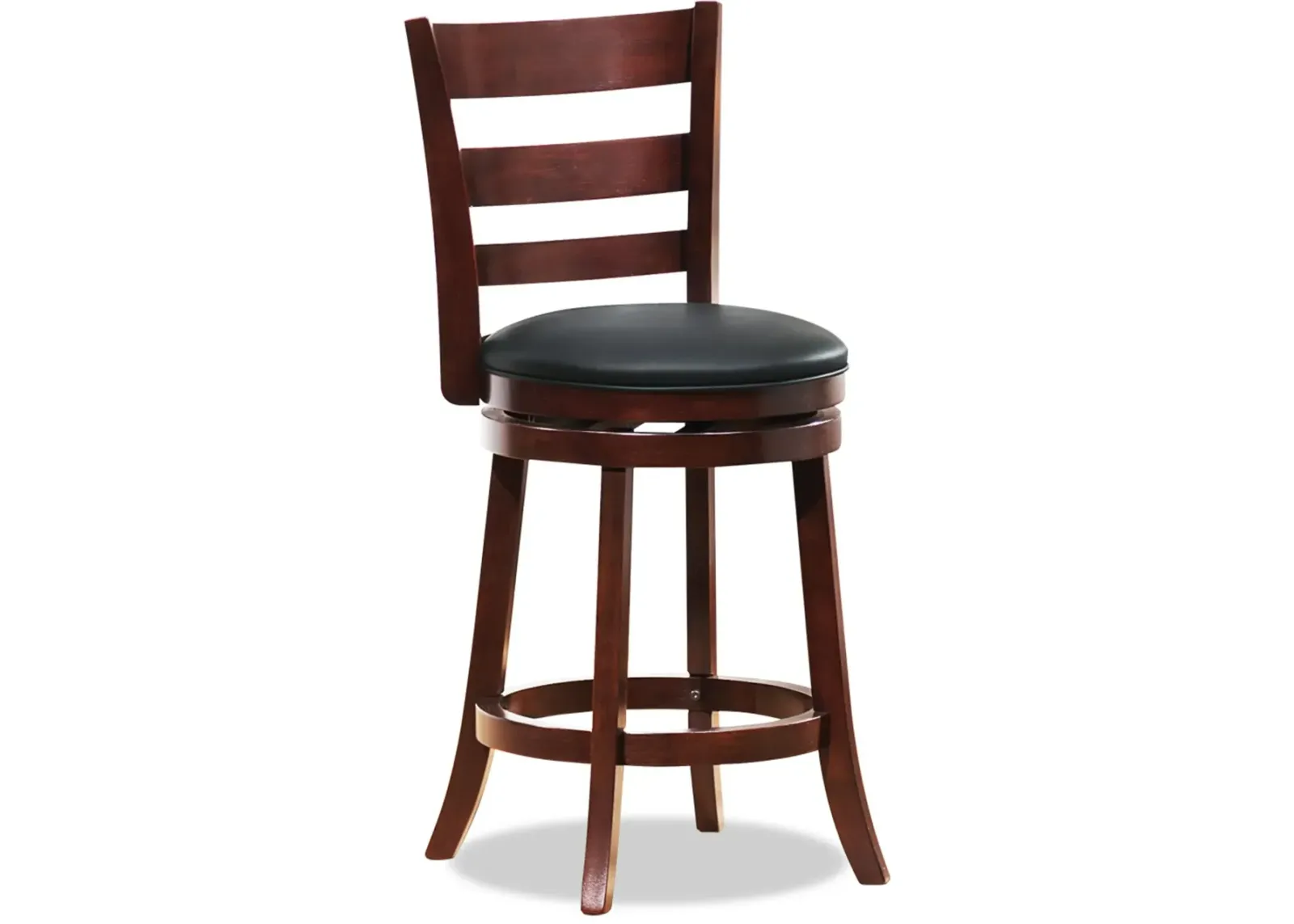 Harper Dark Cherry Swivel Counter Height Stool