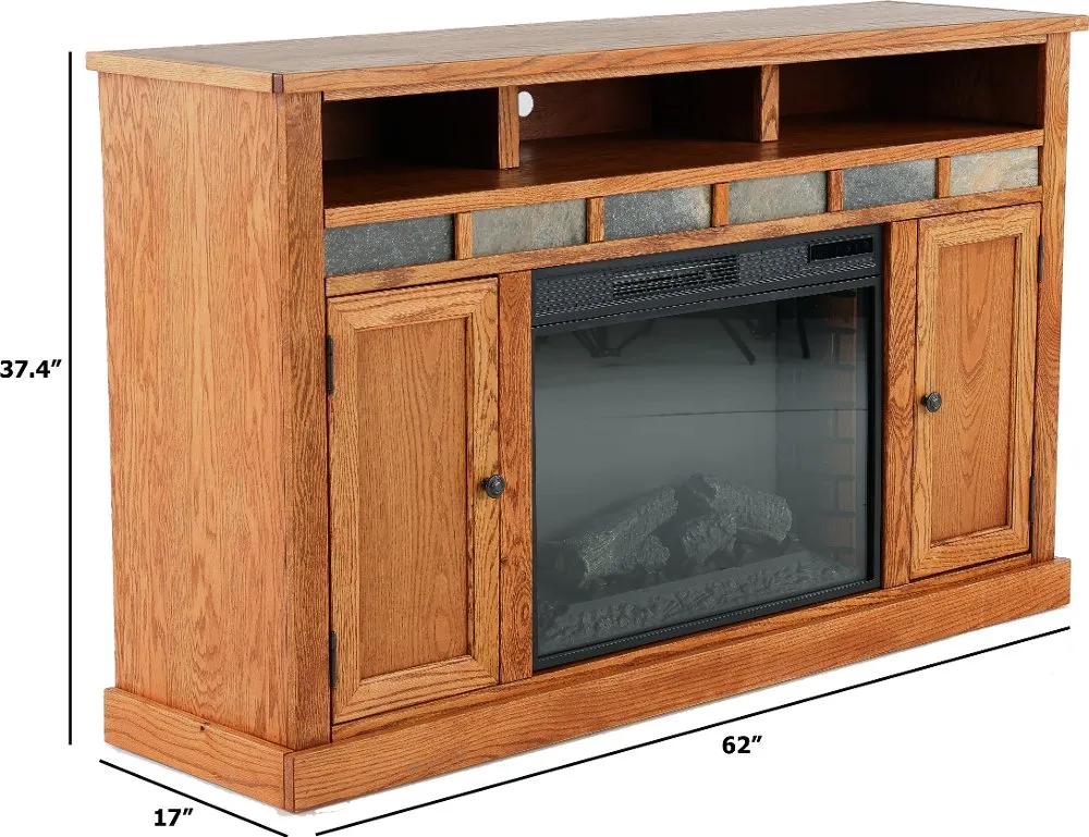 Oak Creek 62" Fireplace TV Stand