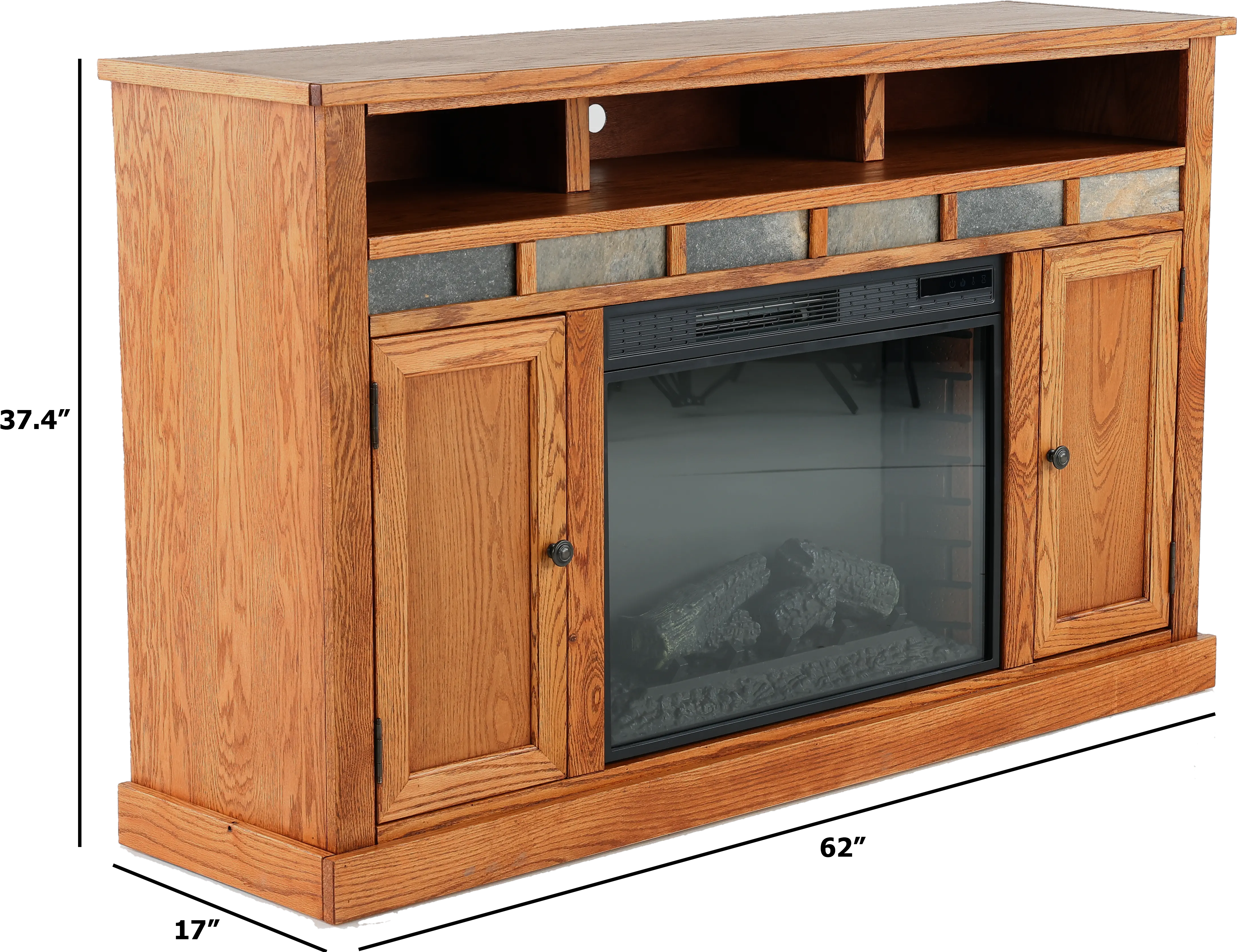 Oak Creek 62" Fireplace TV Stand