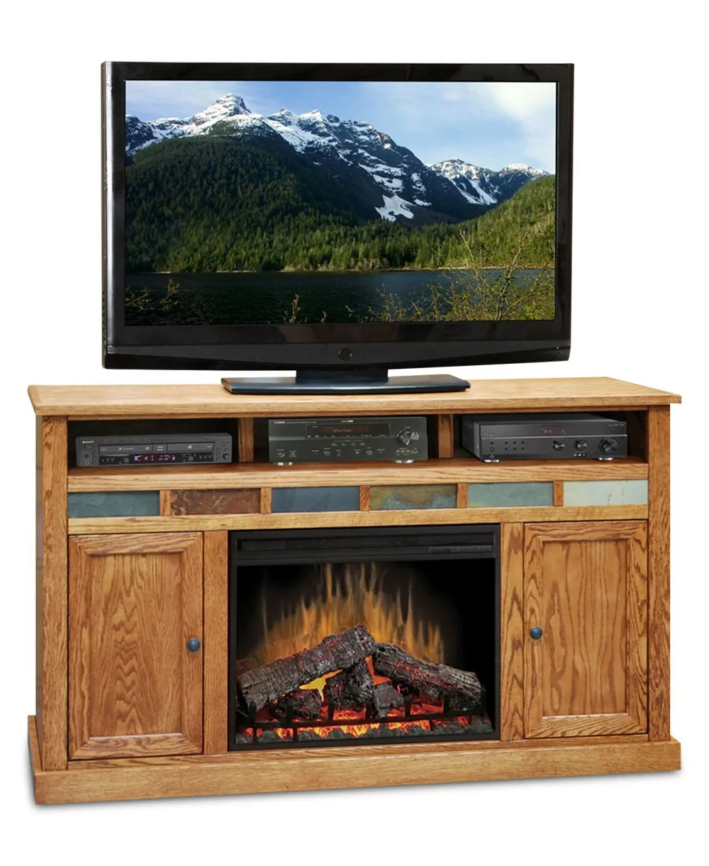 Oak Creek 62" Fireplace TV Stand