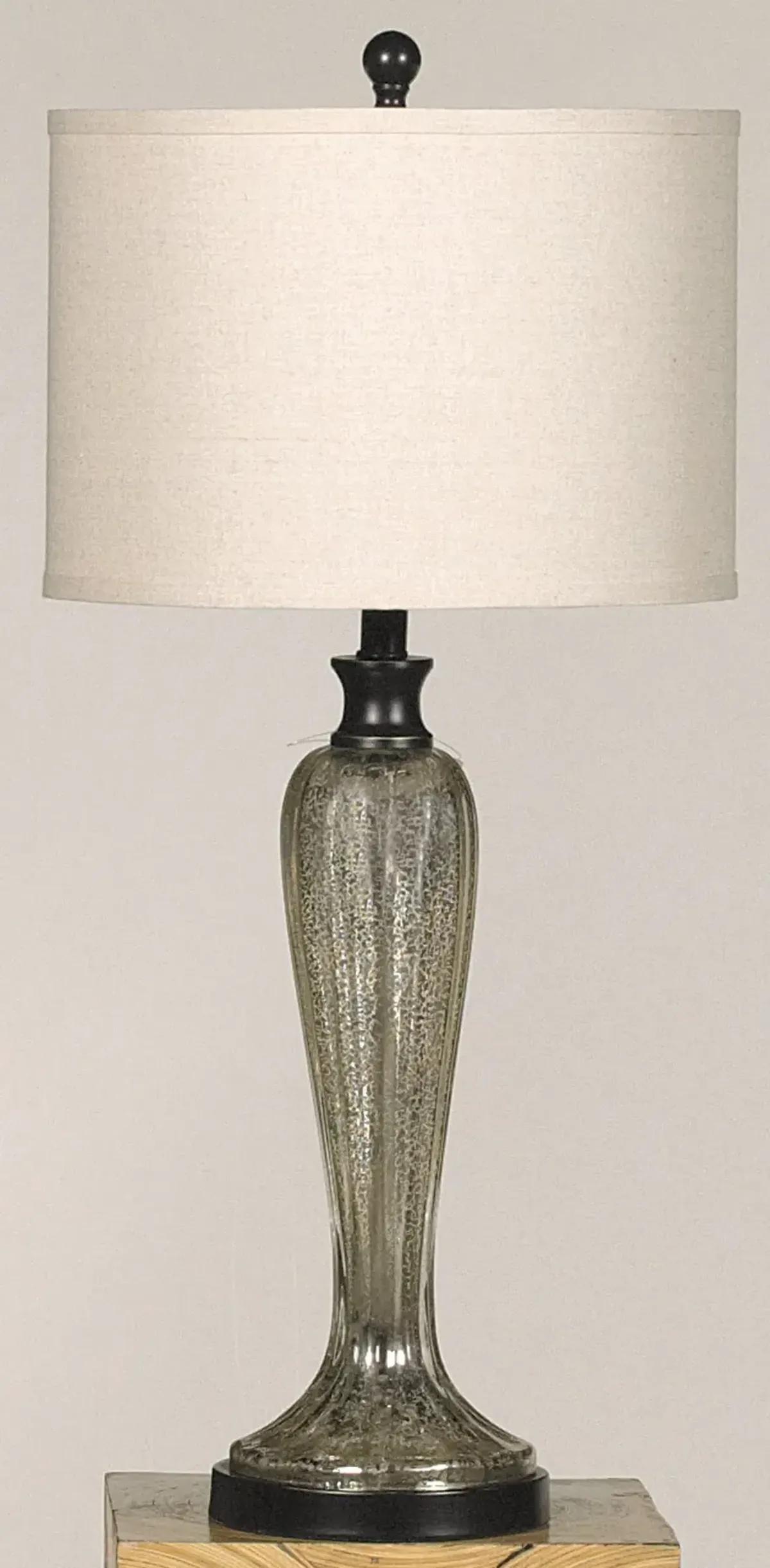 Silver and Gold Mercury Glass Table Lamp