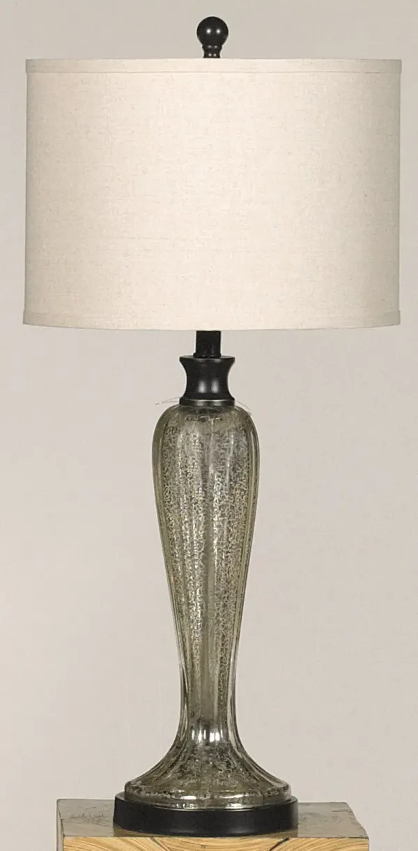 Silver and Gold Mercury Glass Table Lamp