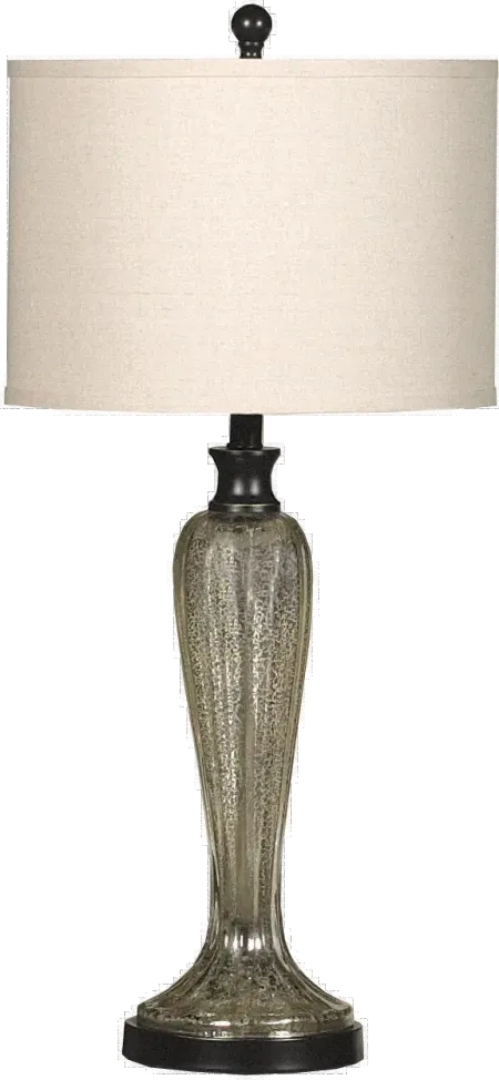 Silver and Gold Mercury Glass Table Lamp