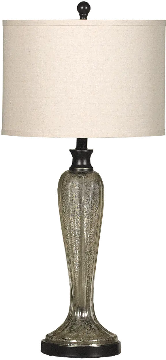 Silver and Gold Mercury Glass Table Lamp