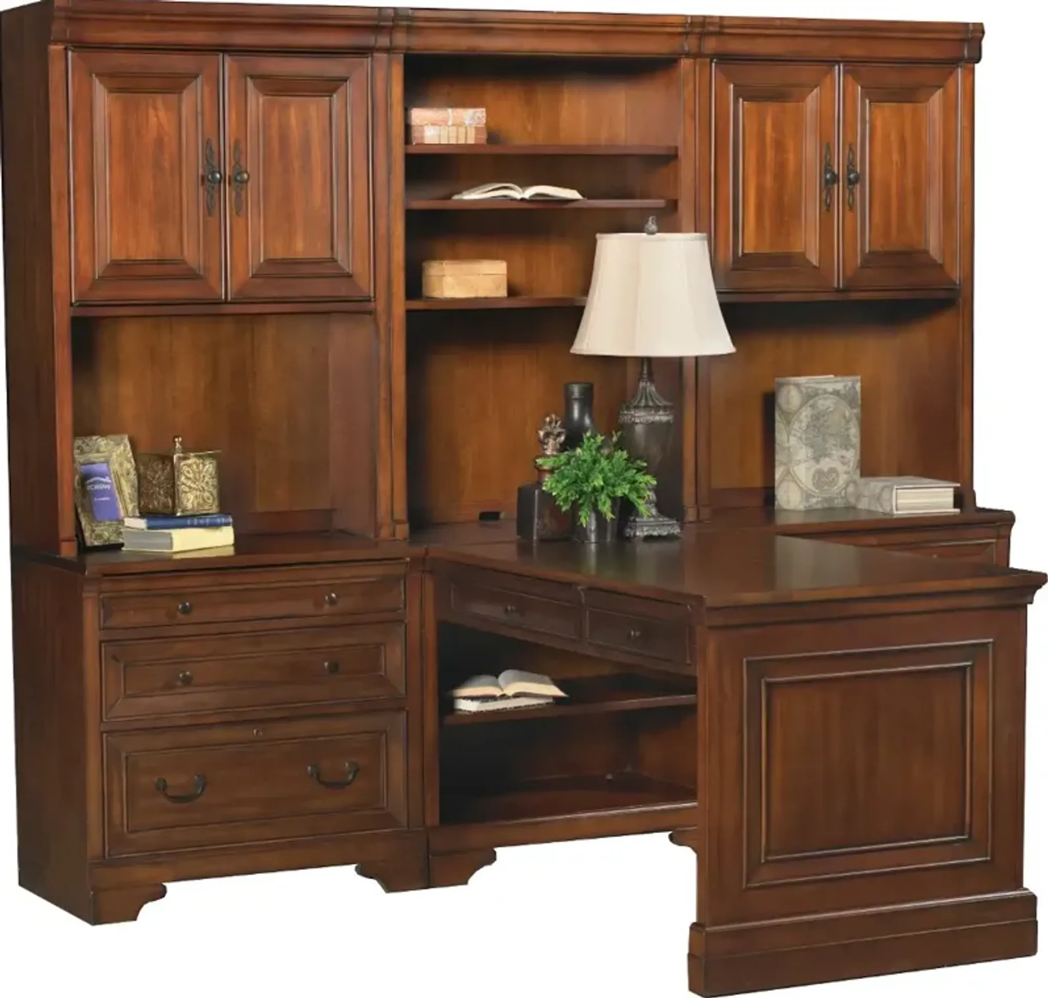 Richmond 7 Piece Home Office Computer Desk with Hutch | Furniture.com