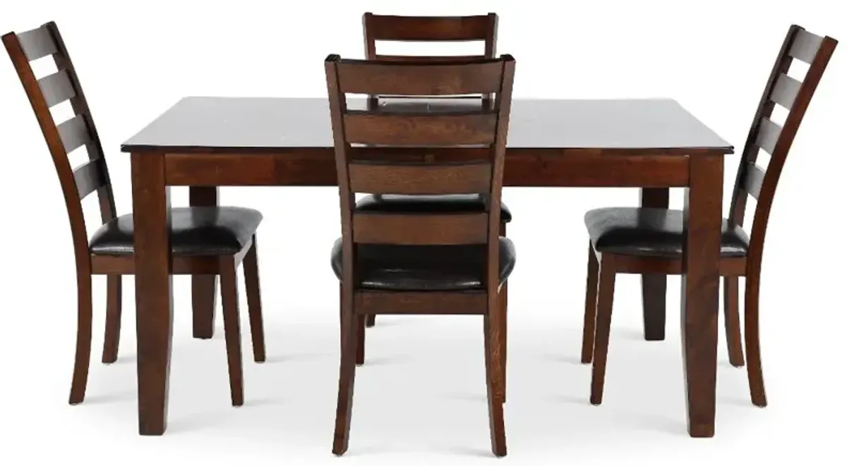 Kona Brown 5 Piece Expanding Dining Set