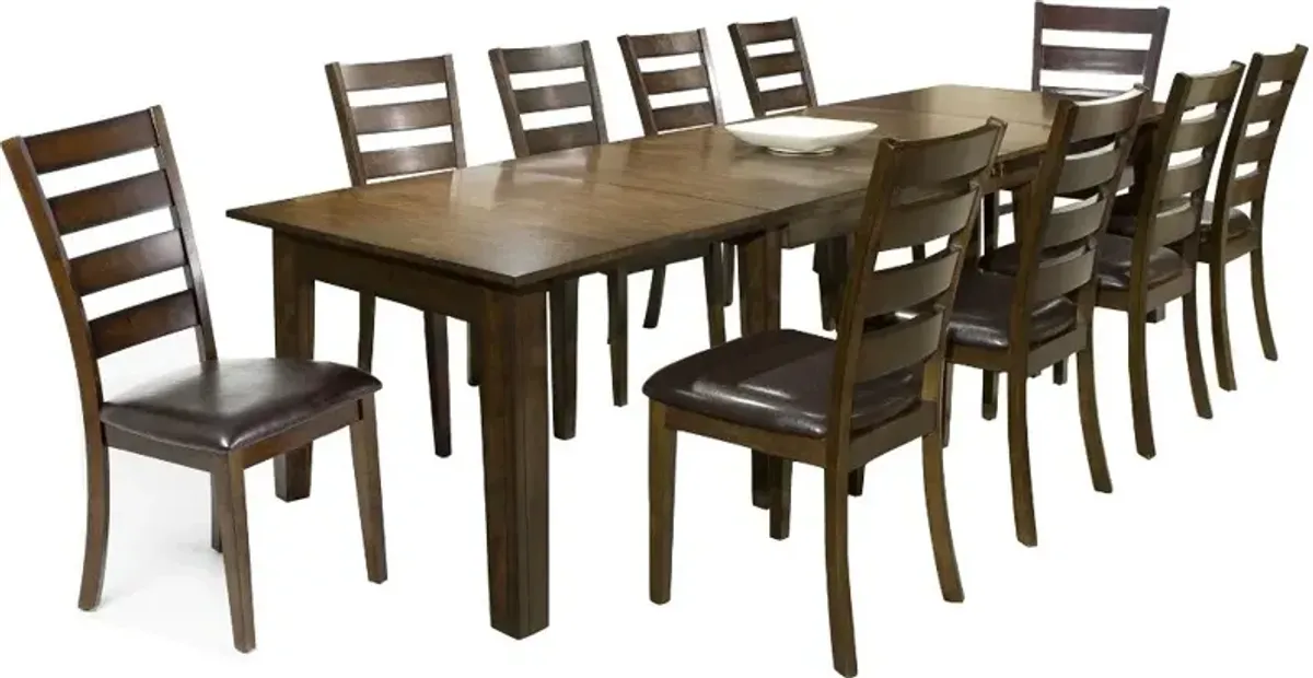 Kona Brown 11 Piece Dining Set