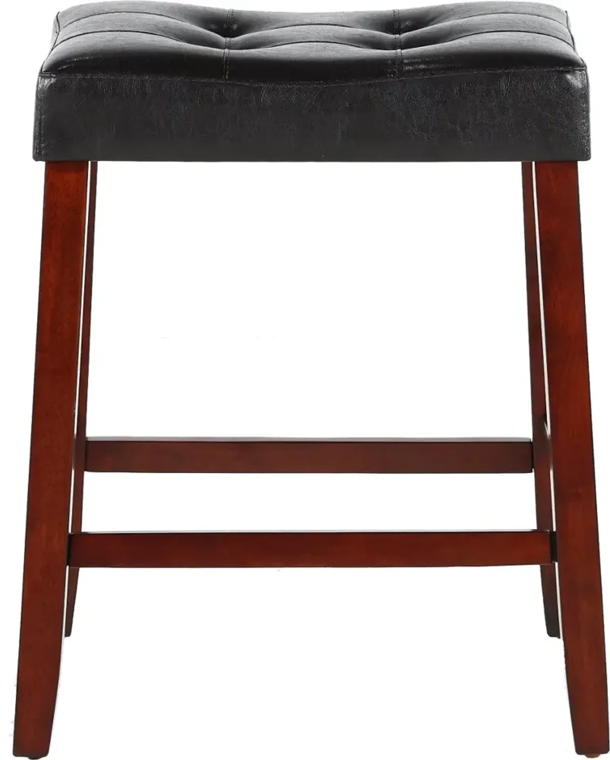 Verona Dark Brown Saddle Counter Height Stool