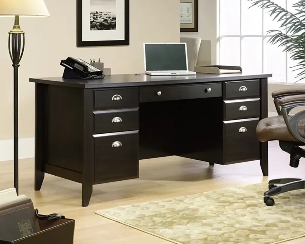 Shoal Creek Dark Brown Executive Office Desk