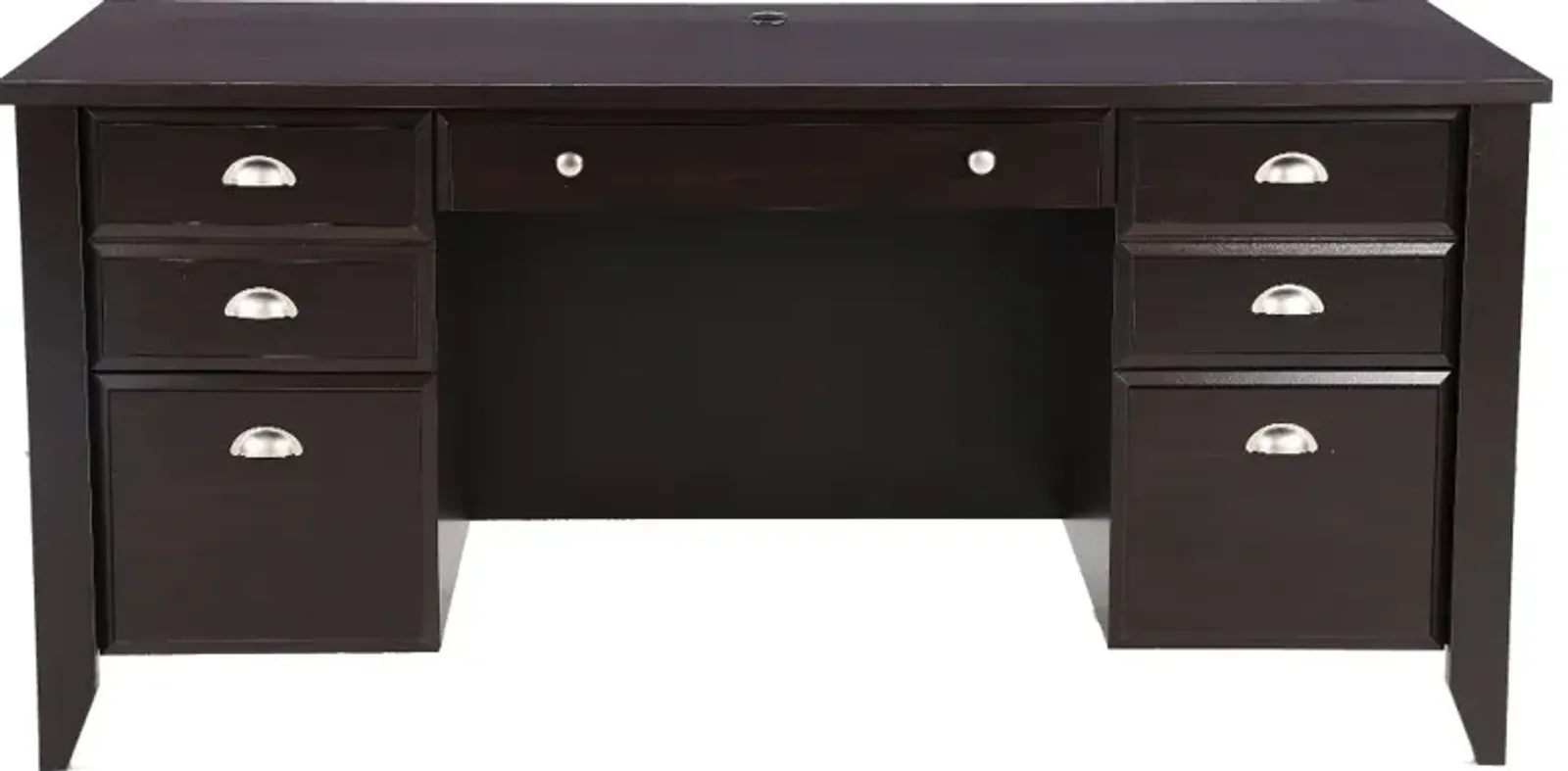 Shoal Creek Dark Brown Executive Office Desk