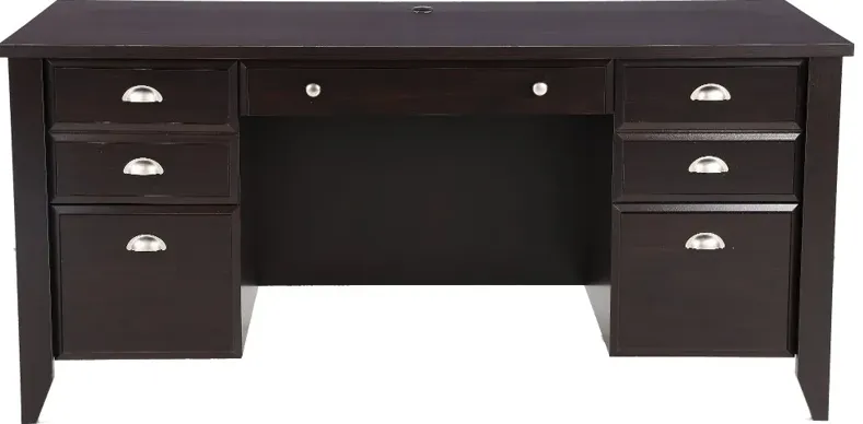 Shoal Creek Dark Brown Executive Office Desk