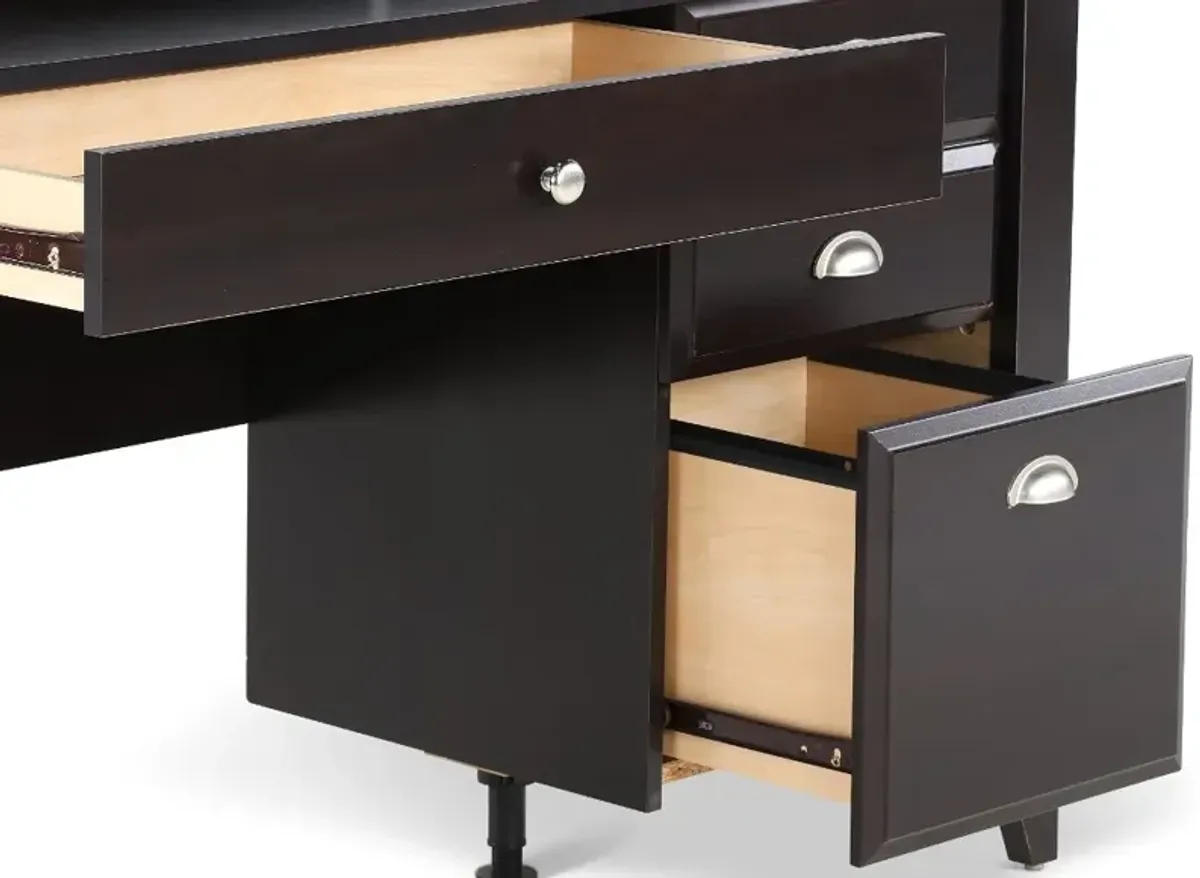 Shoal Creek Traditional Dark Brown Office Desk