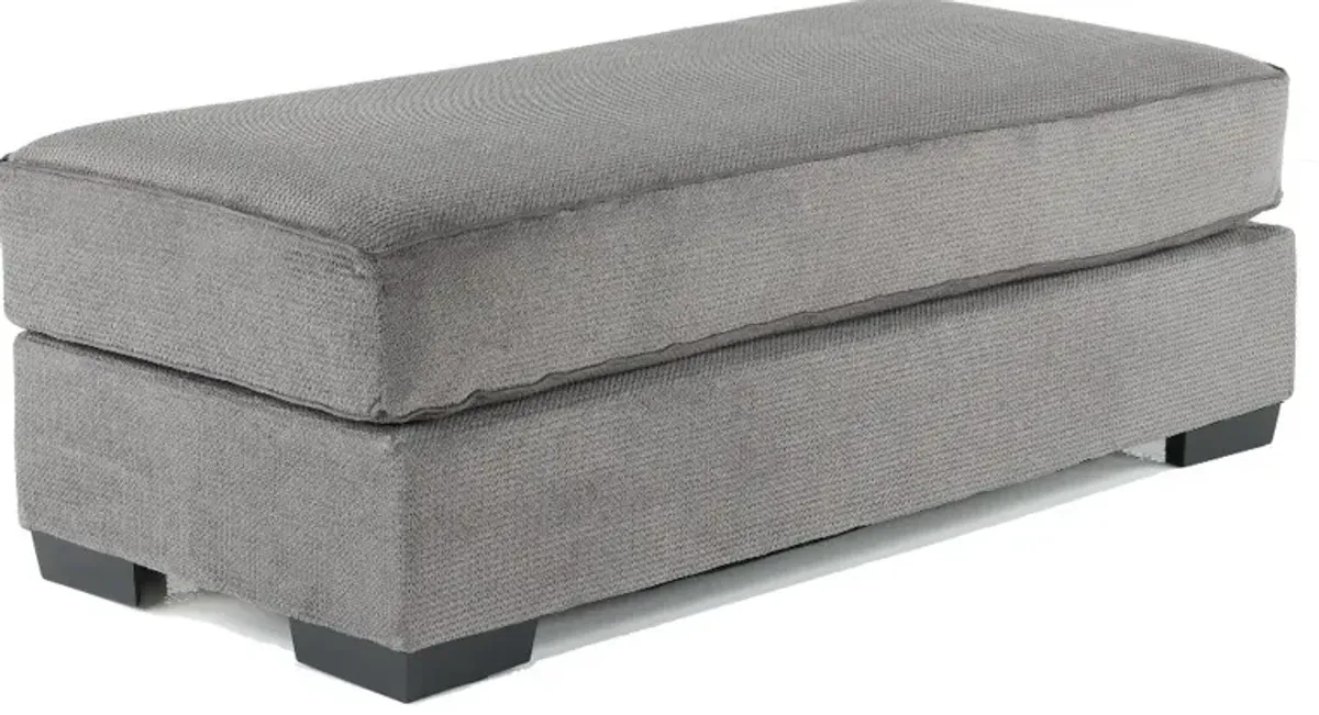 Spartan Gray Ottoman