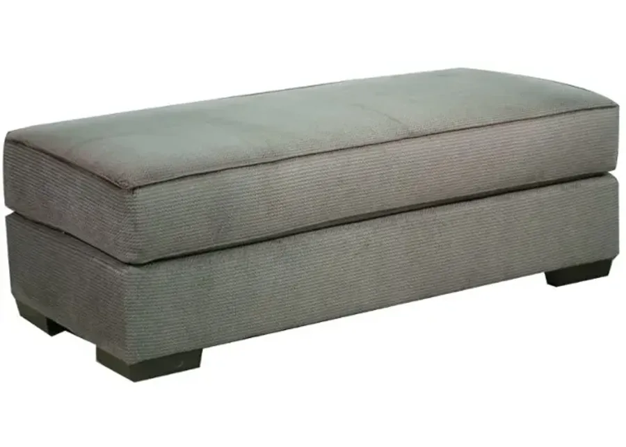 Spartan Gray Ottoman