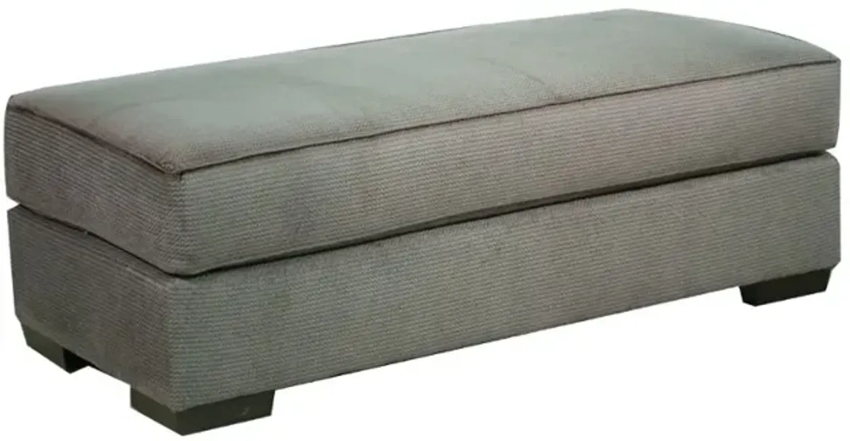 Spartan Gray Ottoman