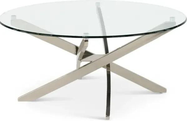 Zila Coffee Table with Glass Top
