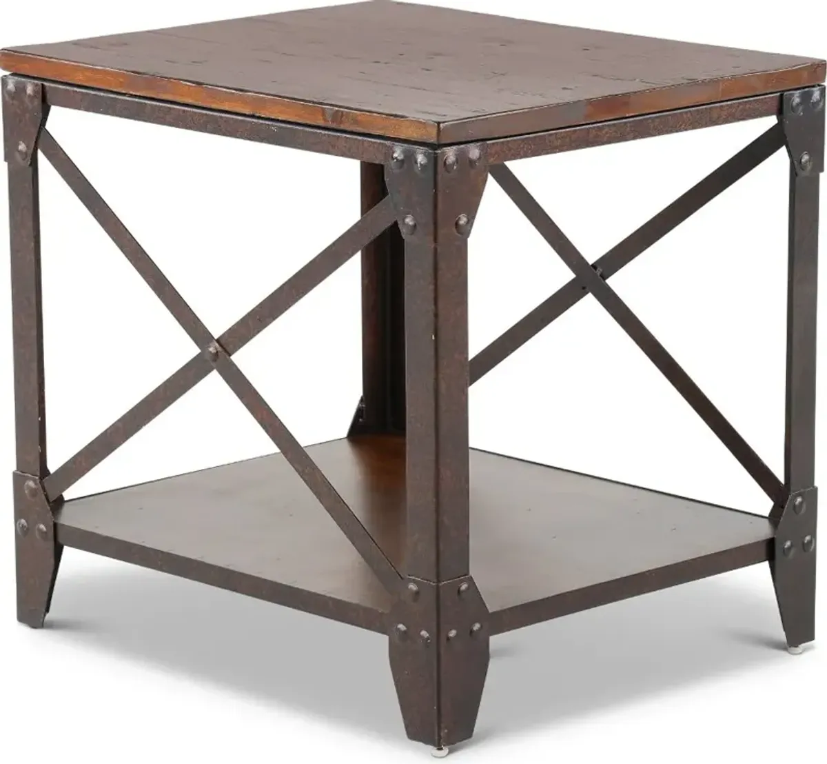 Pinebrook Rustic Pine End Table