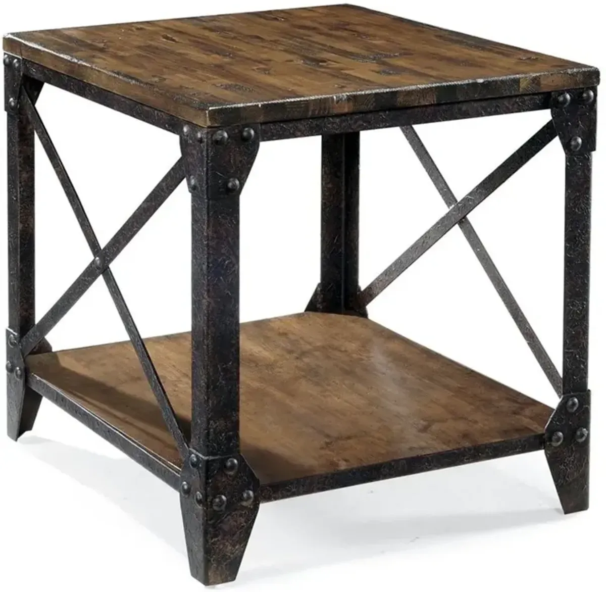 Pinebrook Rustic Pine End Table