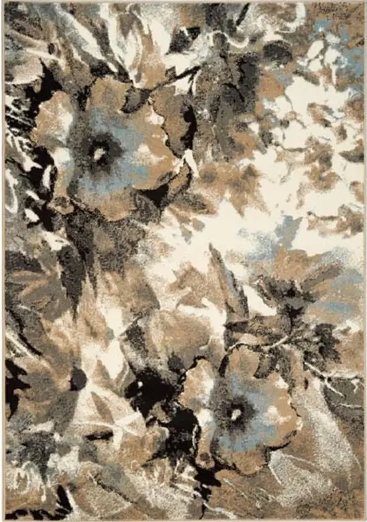 Casa 8 x 11 Floral Cream Area Rug
