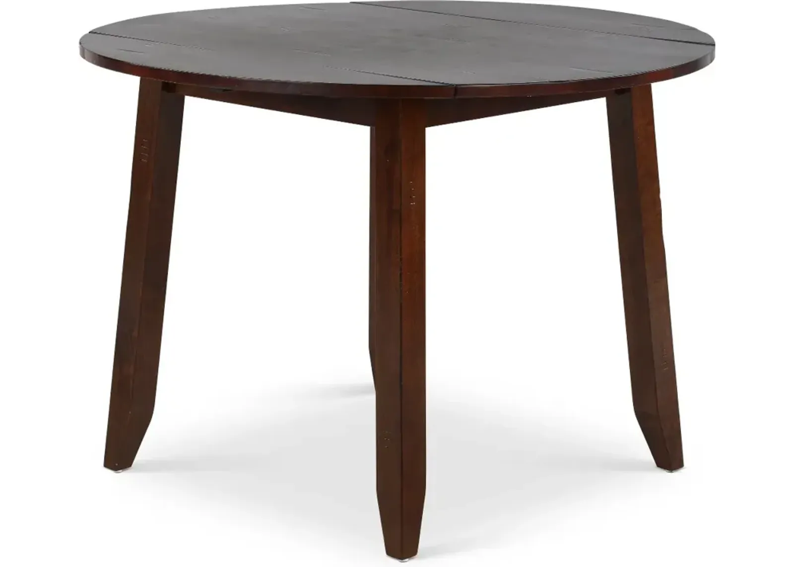 Kona Brown Drop Leaf Round Dining Table