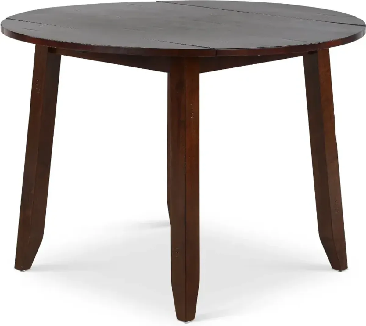 Kona Brown Drop Leaf Round Dining Table