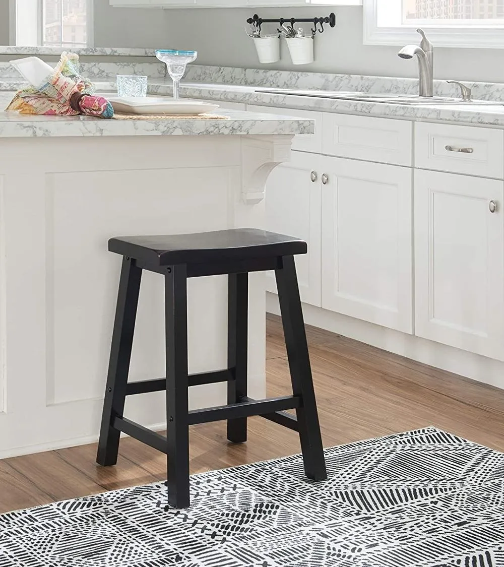 Terra Cotta Black Counter Height Stool