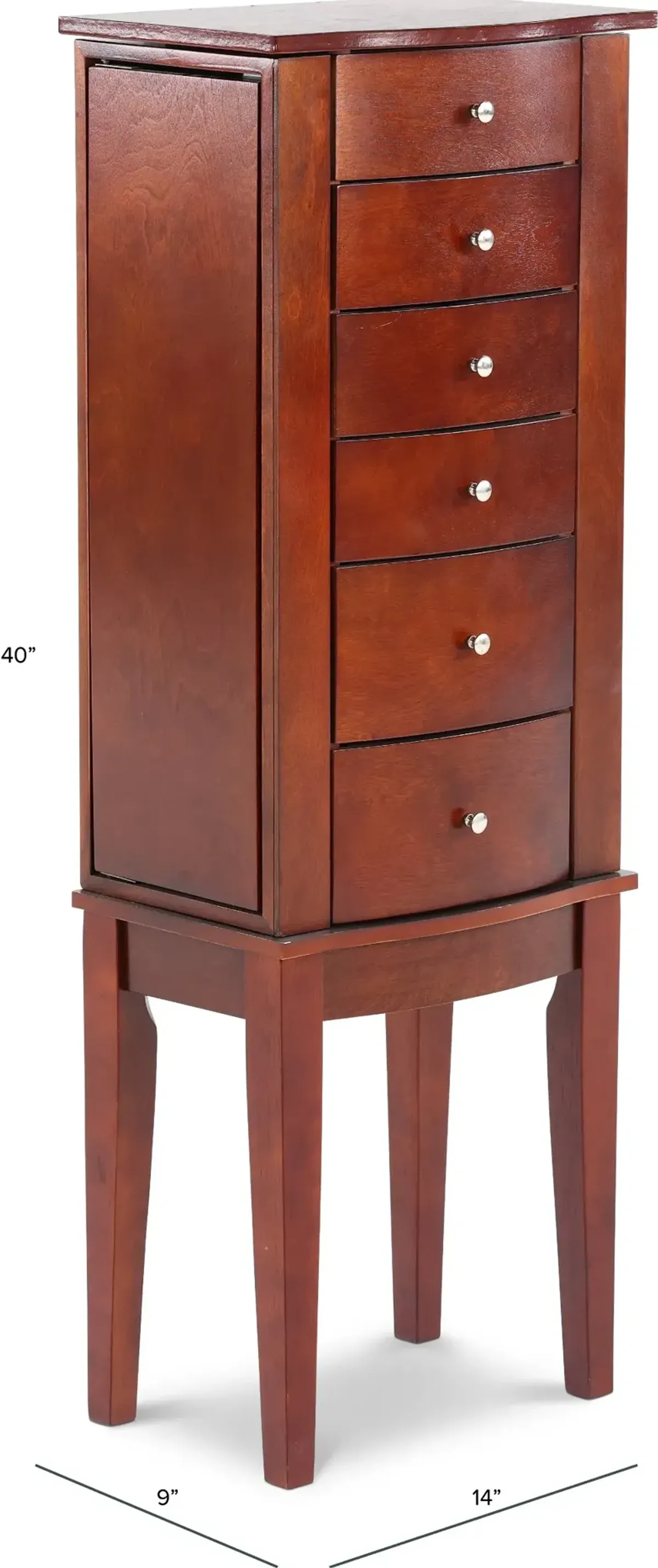 Merlot Jewelry Armoire