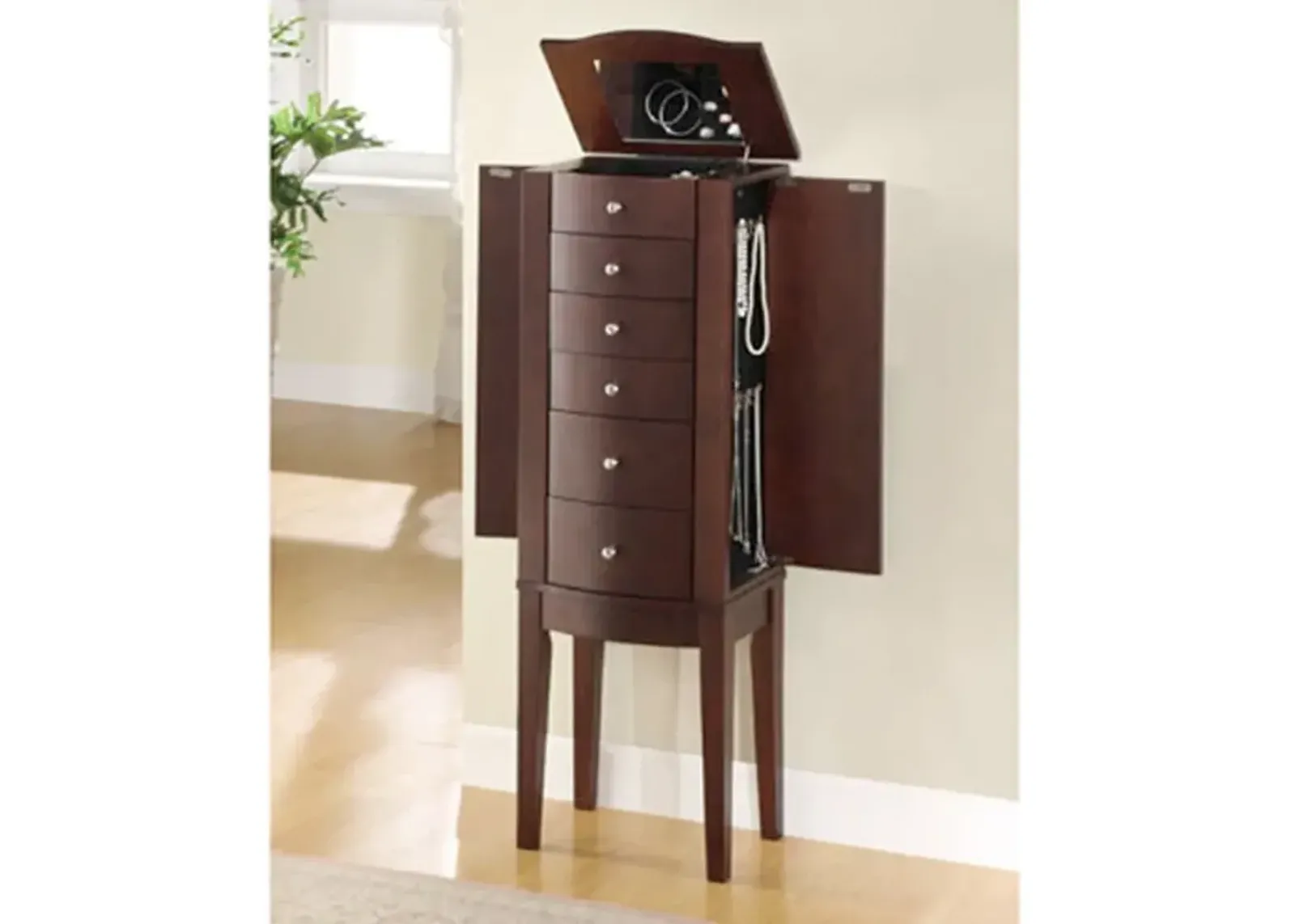 Merlot Jewelry Armoire