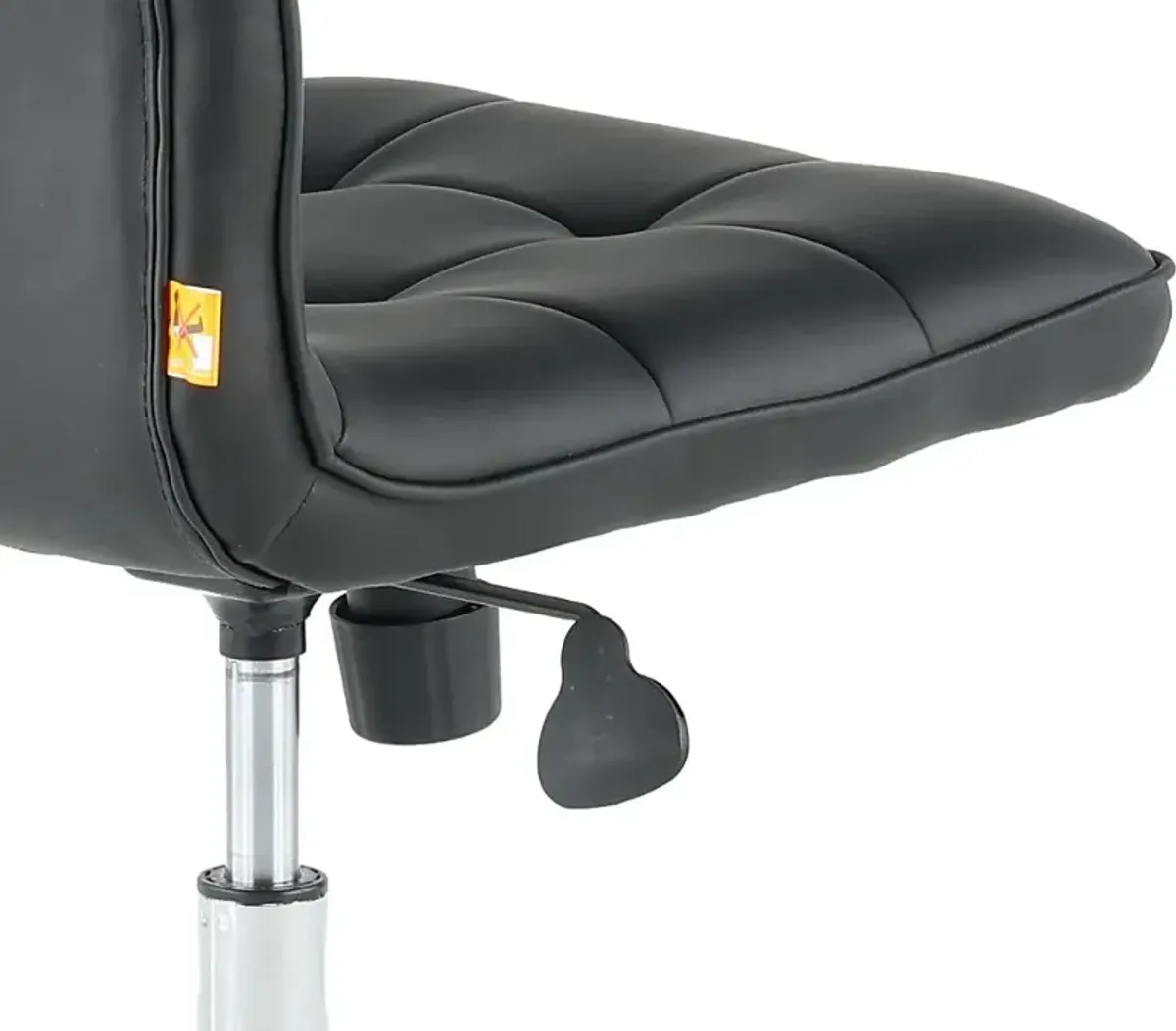 Modern Black Vinyl Office Chair