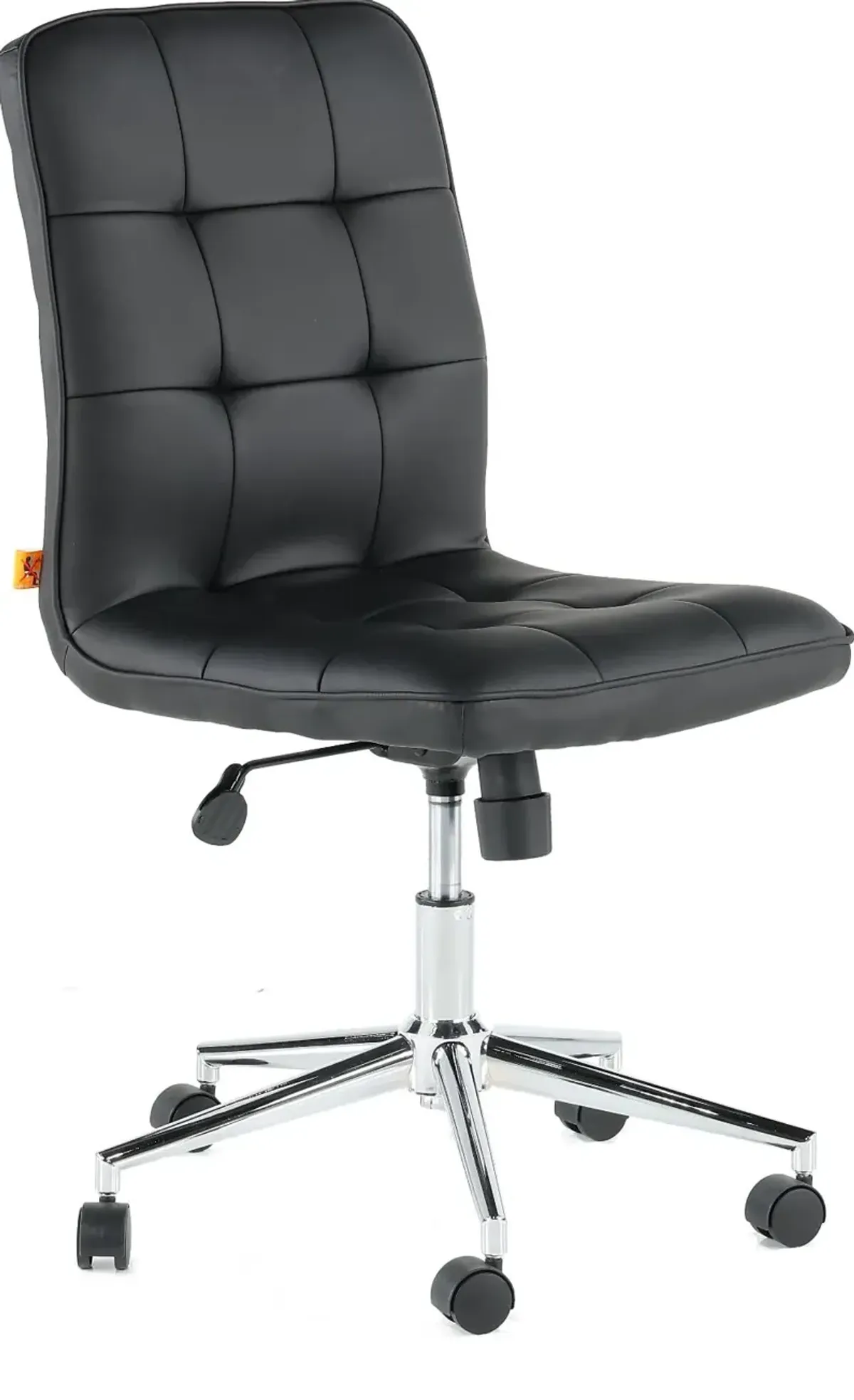 Modern Black Vinyl Office Chair