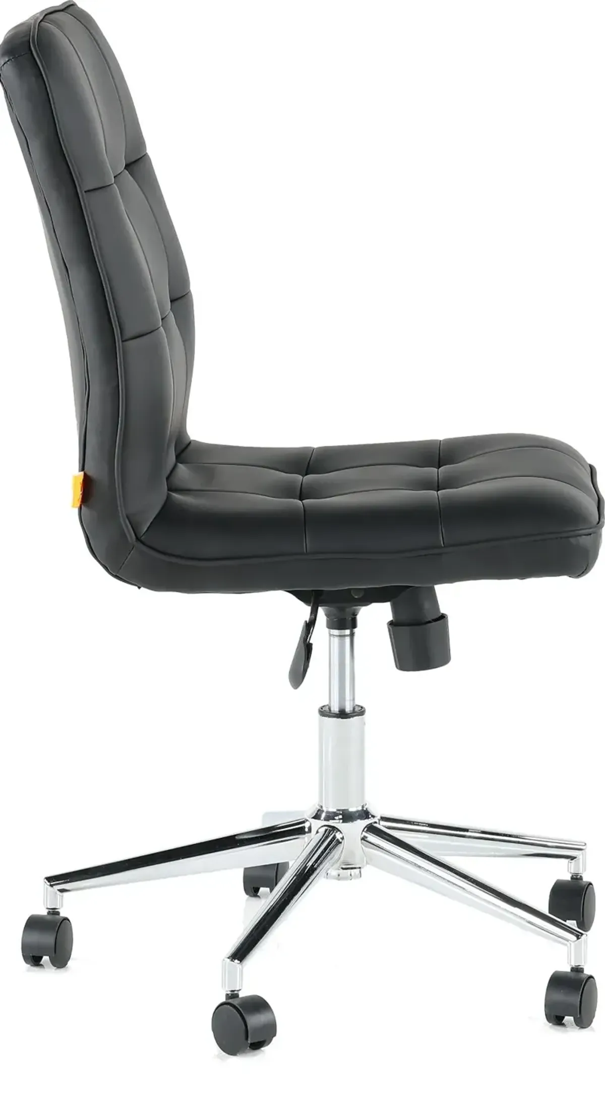 Modern Black Vinyl Office Chair