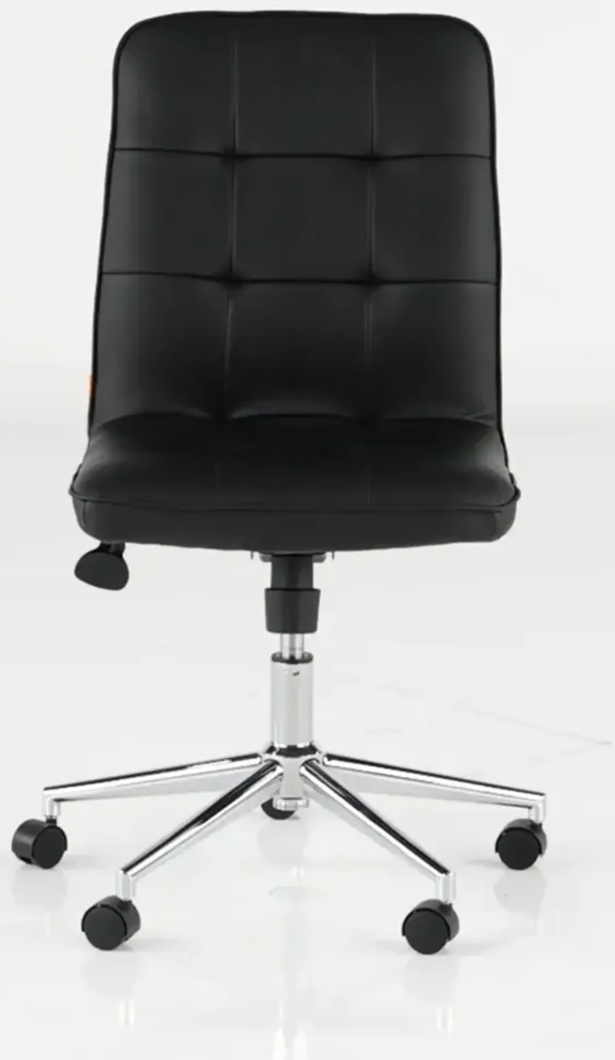 Modern Black Vinyl Office Chair