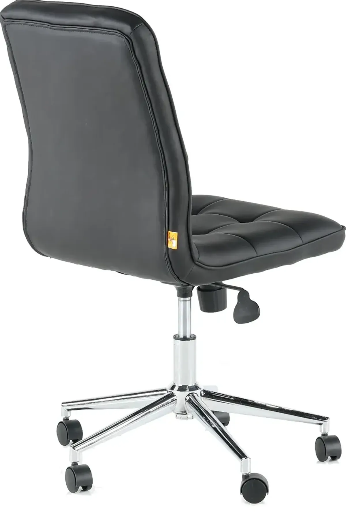 Modern Black Vinyl Office Chair