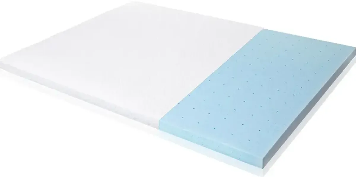 Malouf 2.5 Inch Full Size Gel Memory Foam Mattress Topper