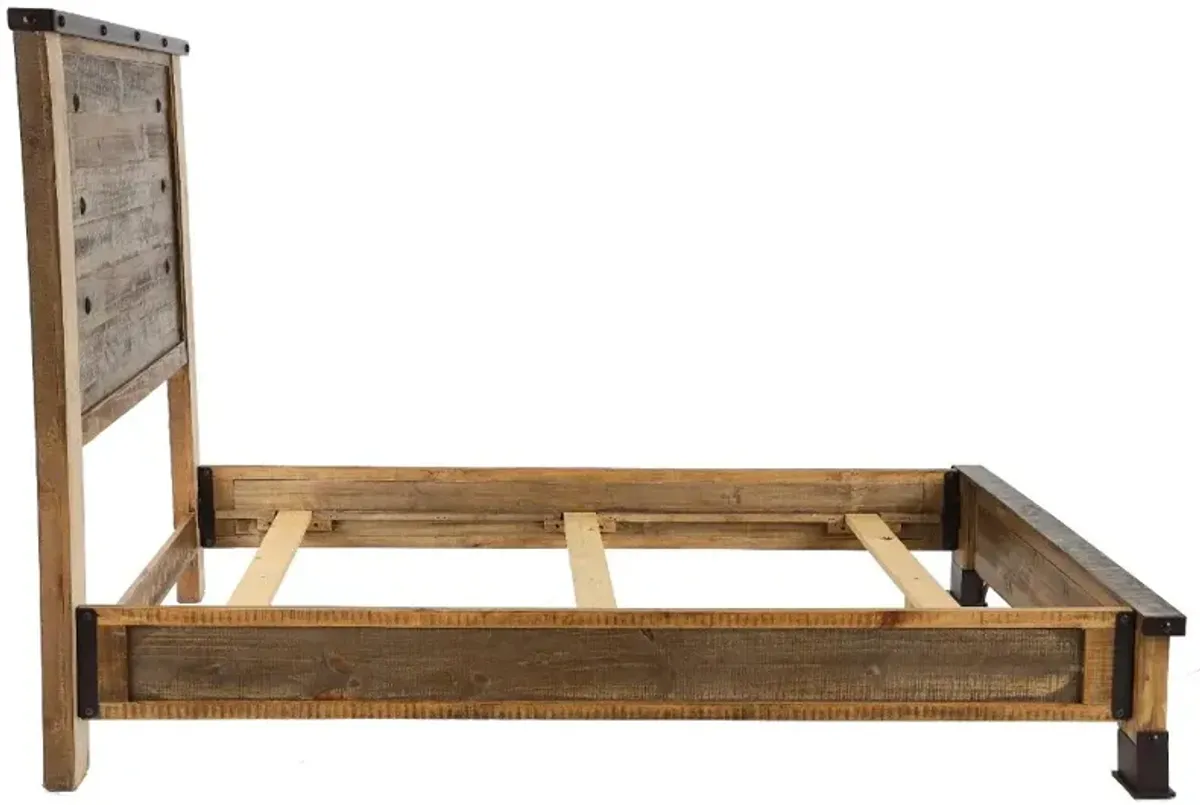 Antique Pine King Bed
