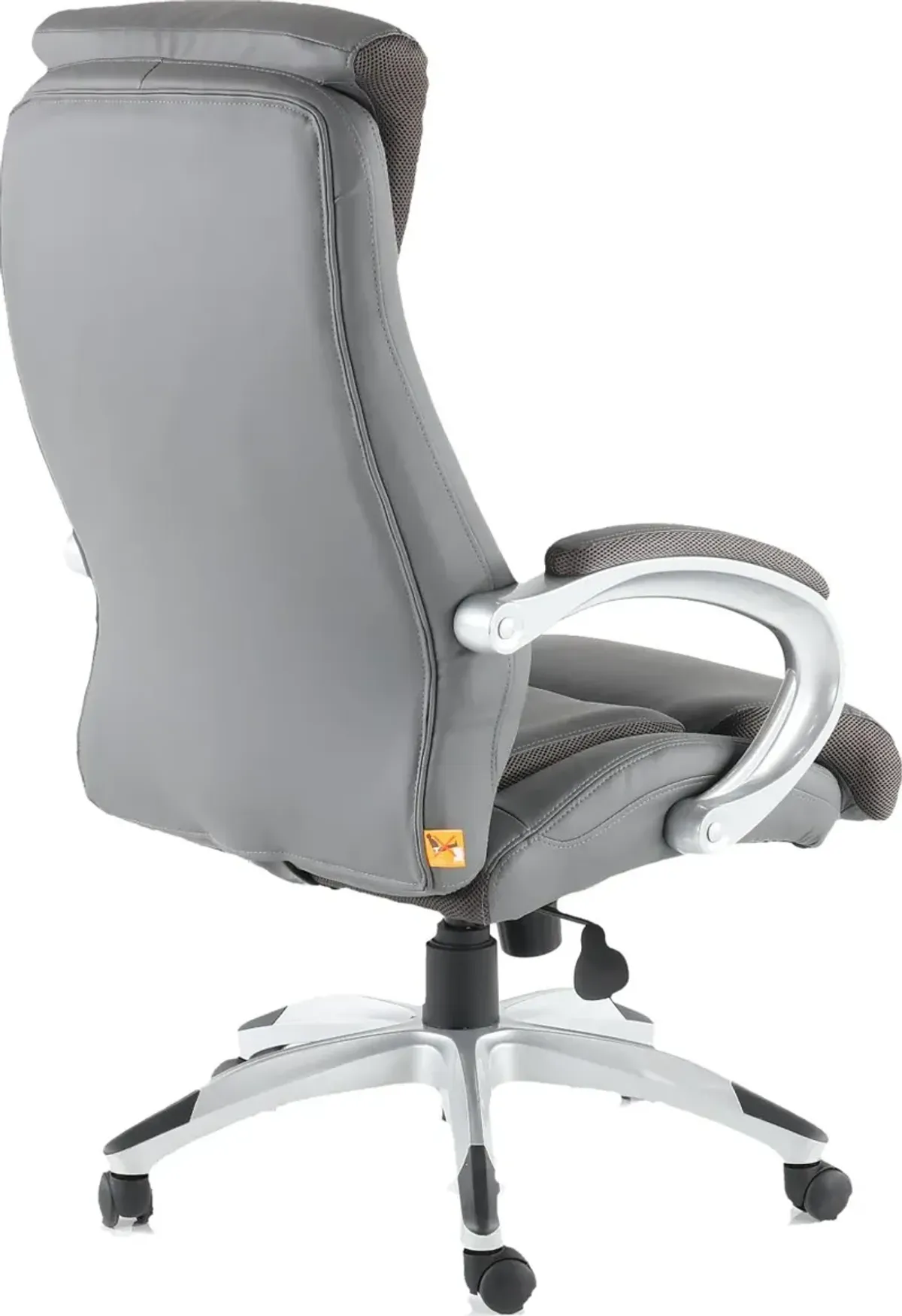 Gray LeatherPlus Executive Office Chair