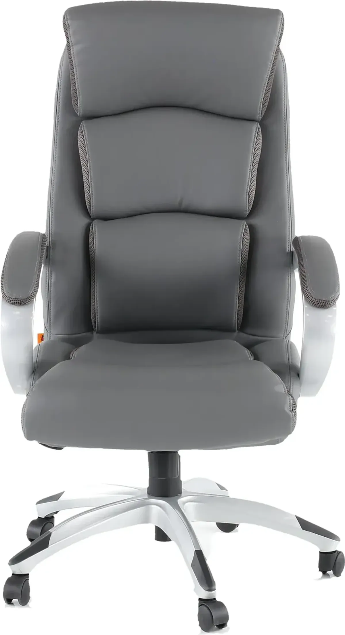 Gray LeatherPlus Executive Office Chair