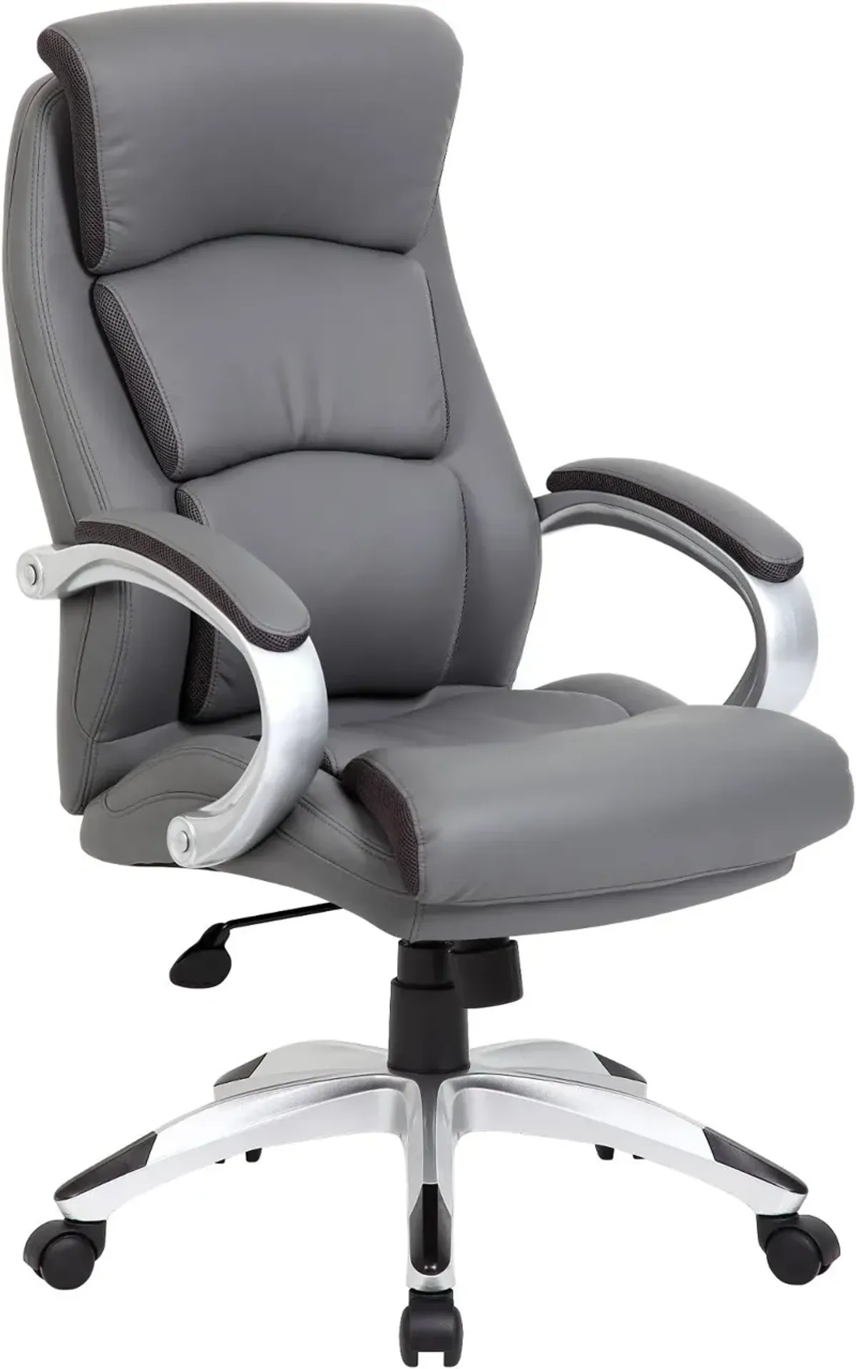 Gray LeatherPlus Executive Office Chair