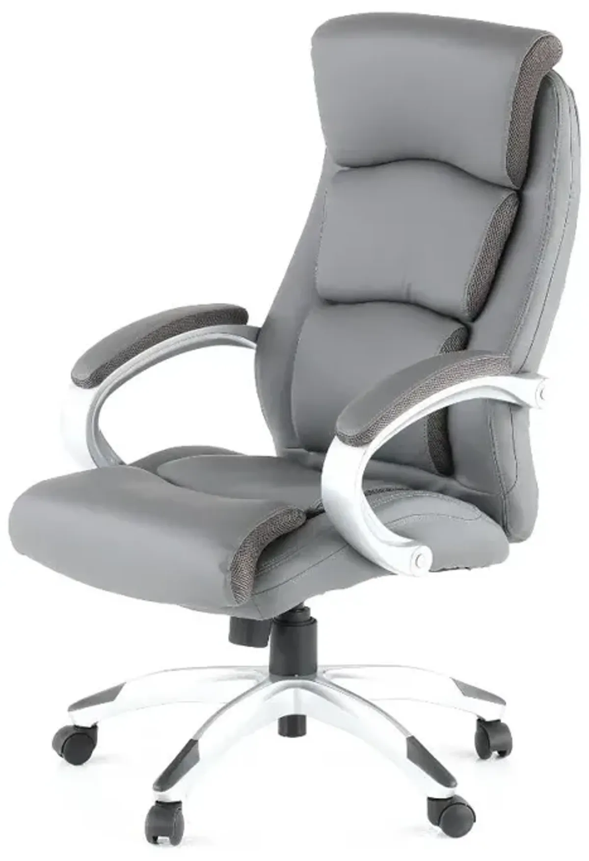 Gray LeatherPlus Executive Office Chair